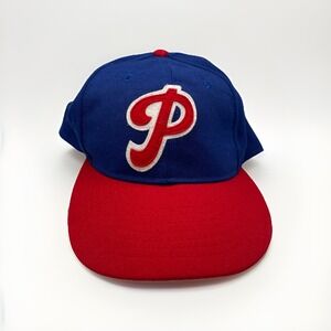 VTG Philadelphia Phillies Cooperstown Hat Cap Roman Pro Made USA Size 7 1/2